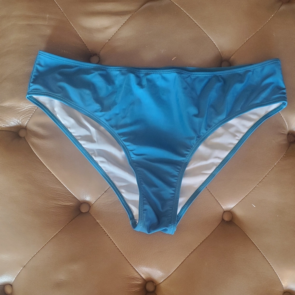 Womens Simple BLU Bikini Bottoms Size XL